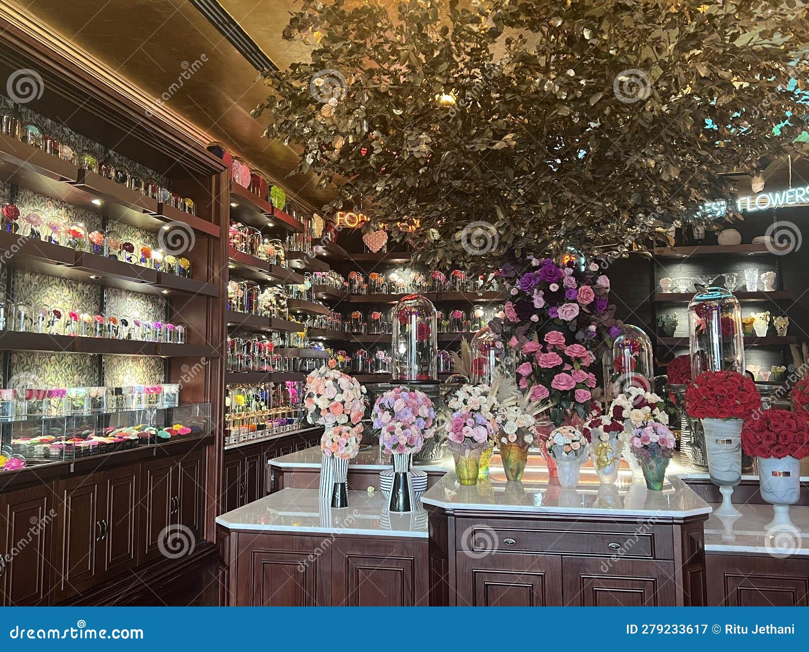 Forever Rose Store at BoxPark Development in Dubai, UAE Editorial