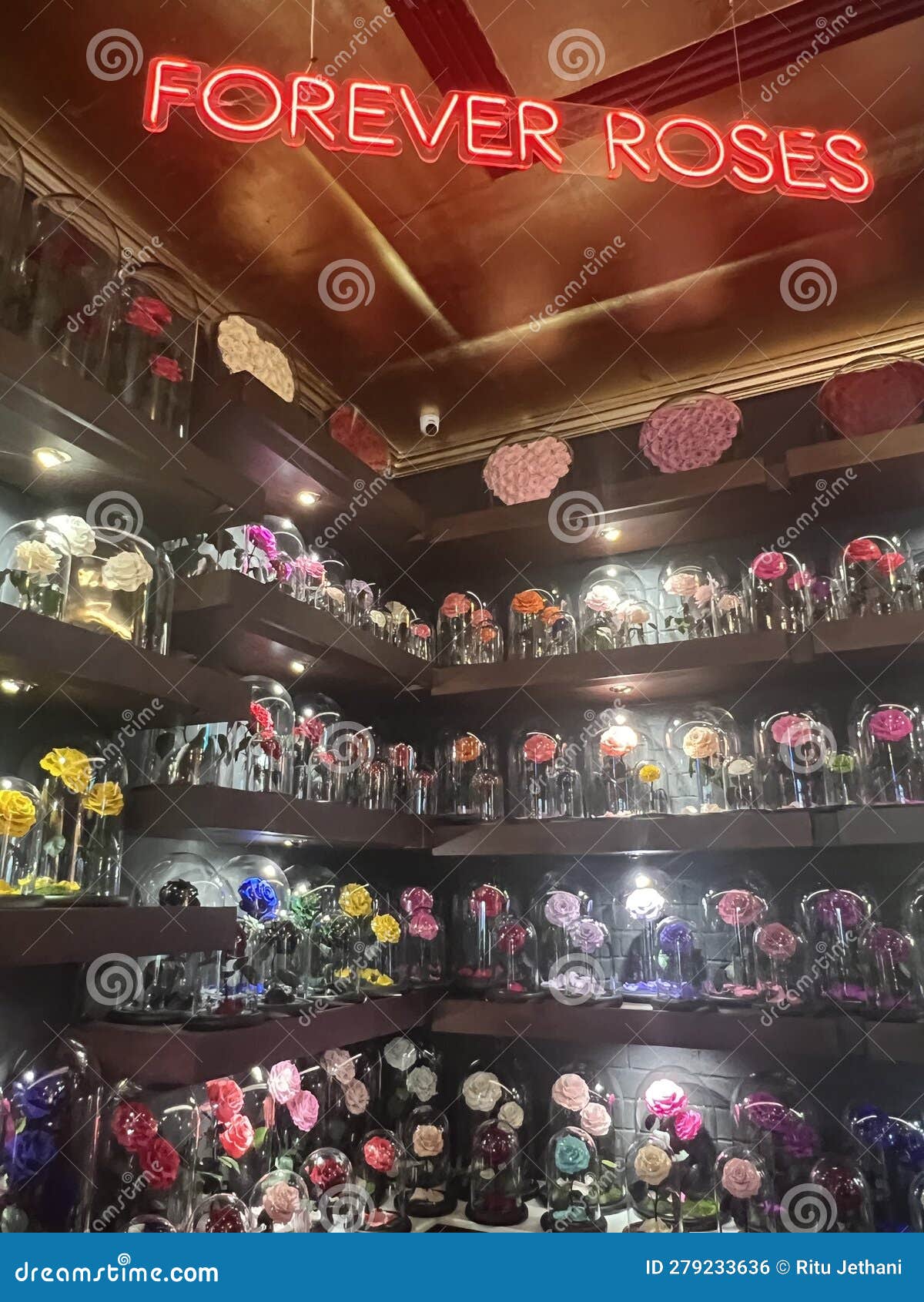 Forever Rose Store at BoxPark Development in Dubai, UAE Editorial Photo