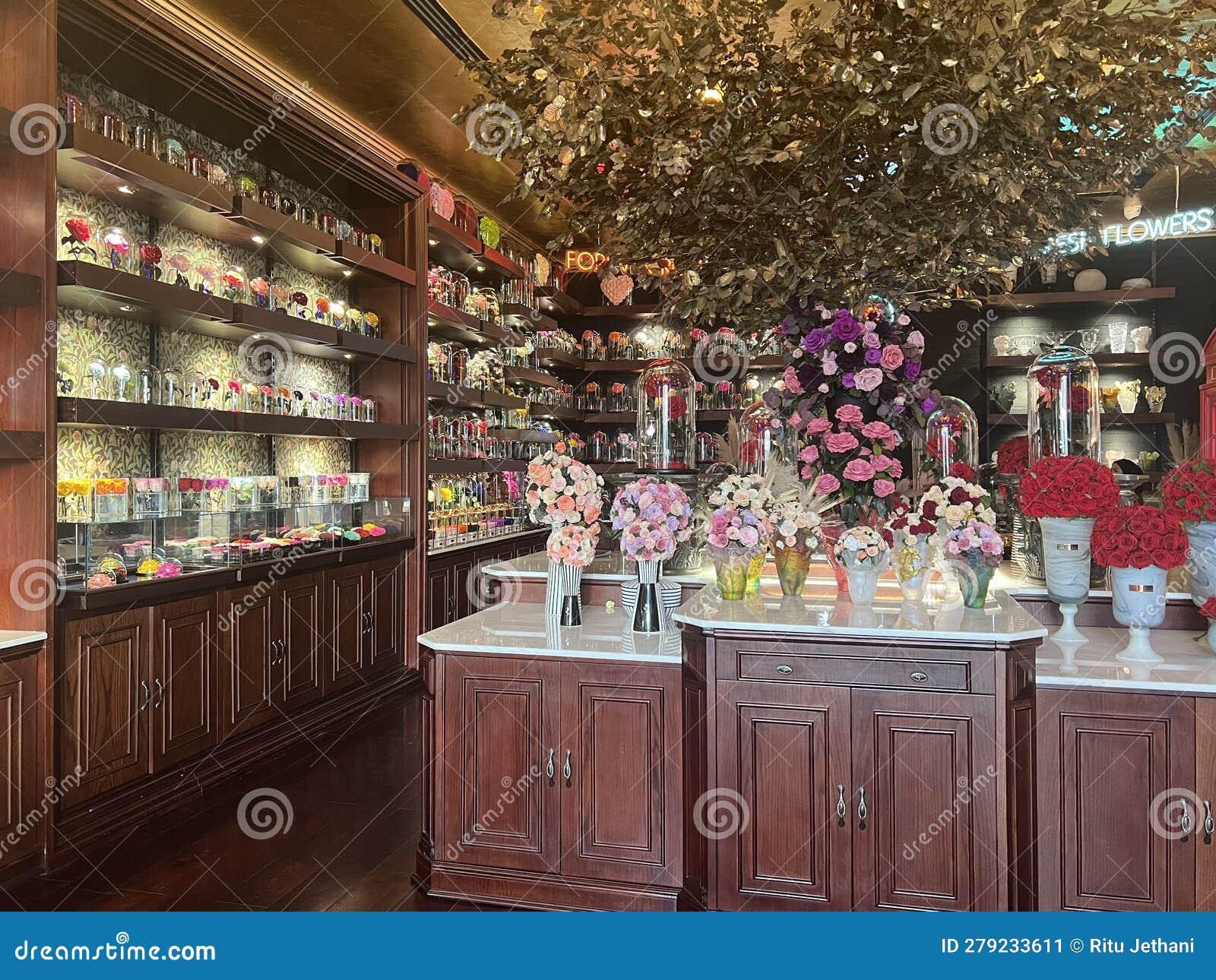 Forever Rose Store at BoxPark Development in Dubai, UAE Editorial Photo