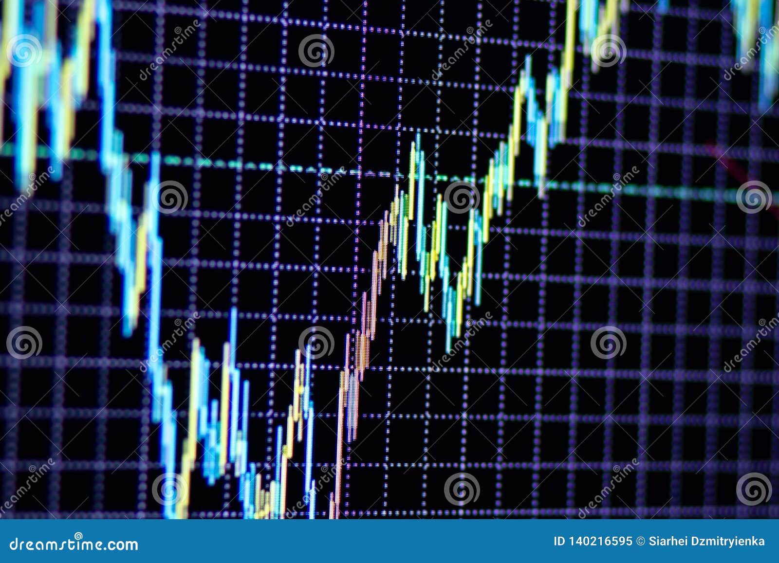 Forex Chart. Stock Market Price Graph Stock Image - Image ...