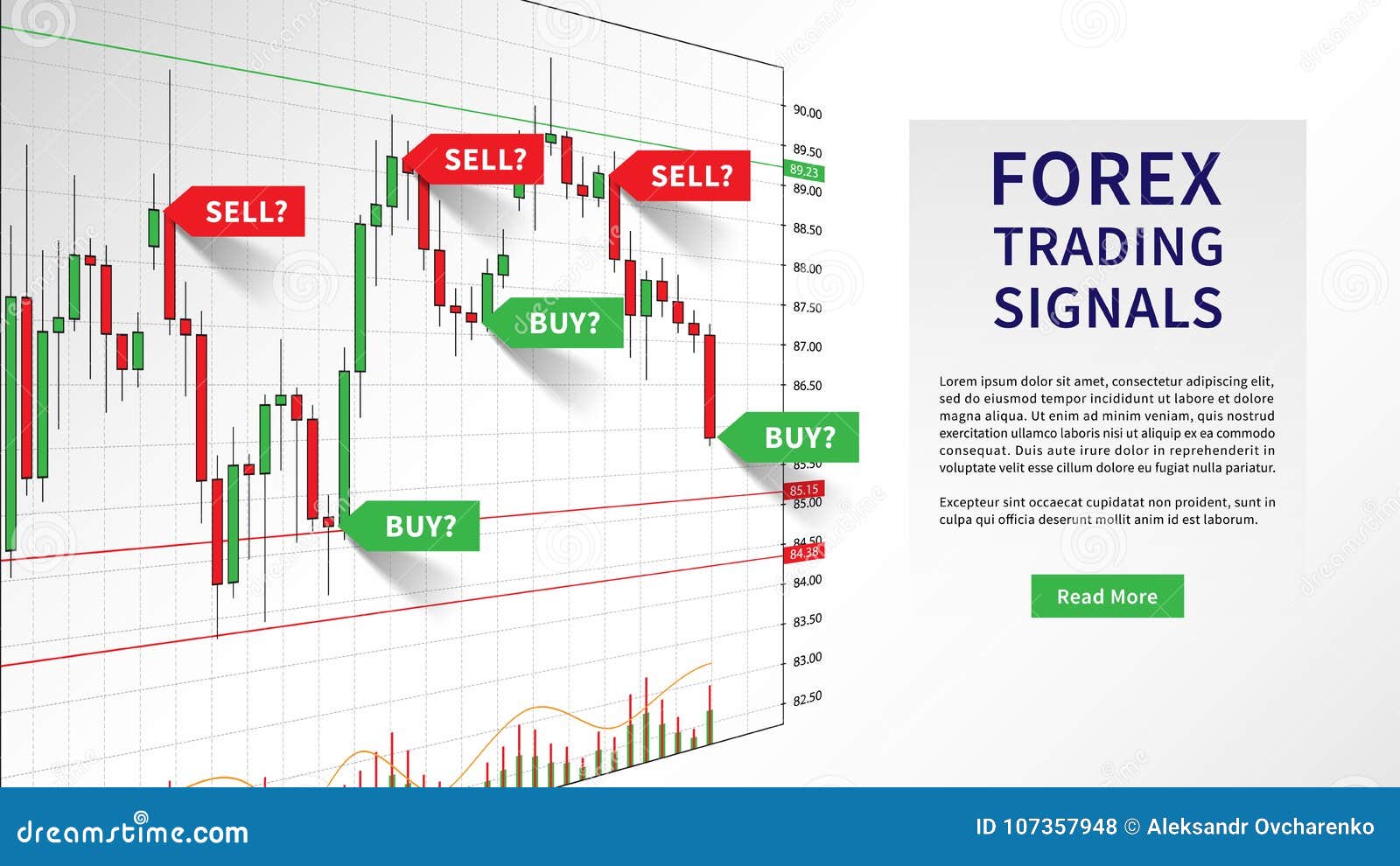 Forex Trading Indicators Vector Illustration Stock Vector - 
