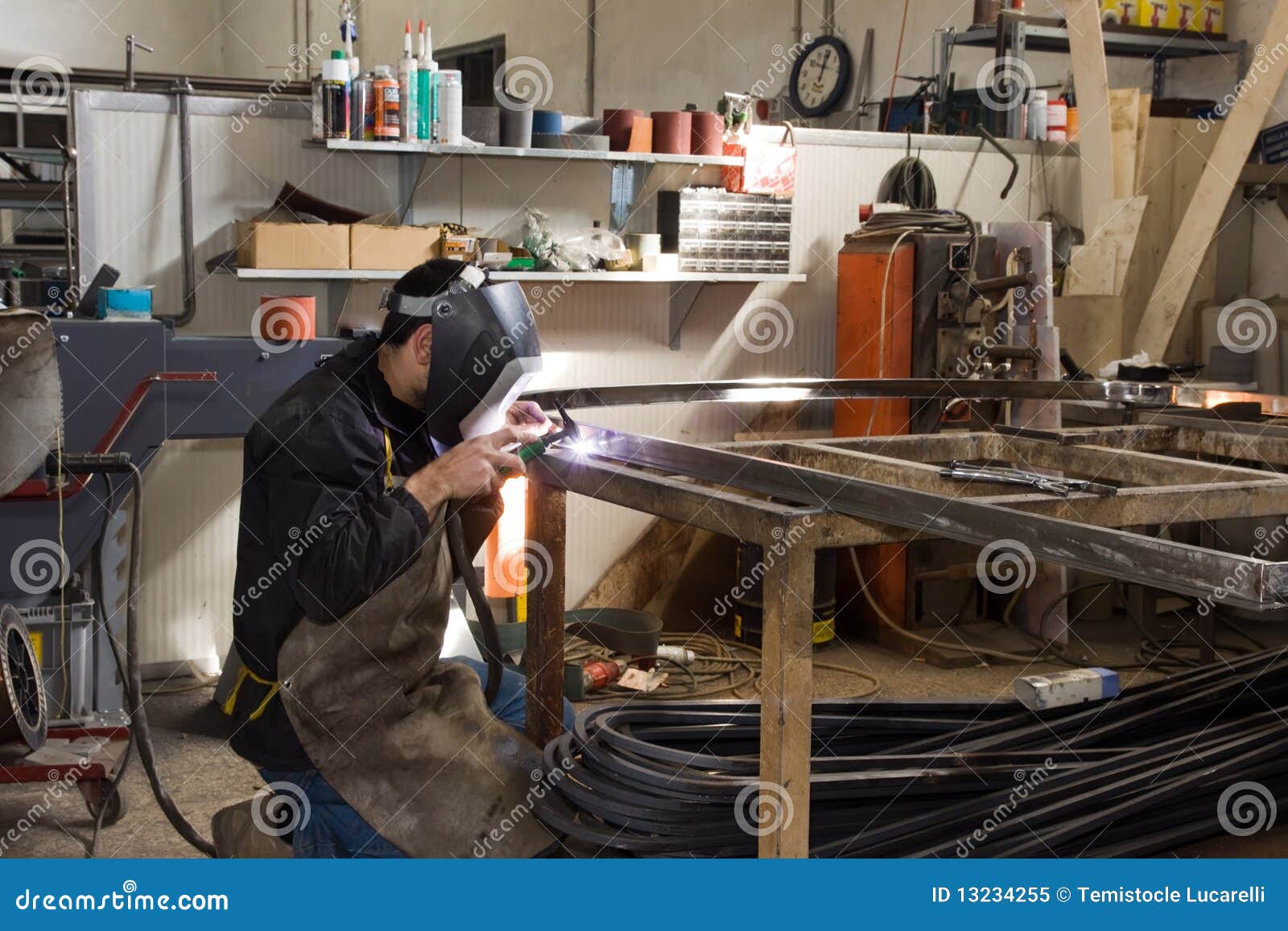 iron stock image. Image of industrial, glow, torch 13234255