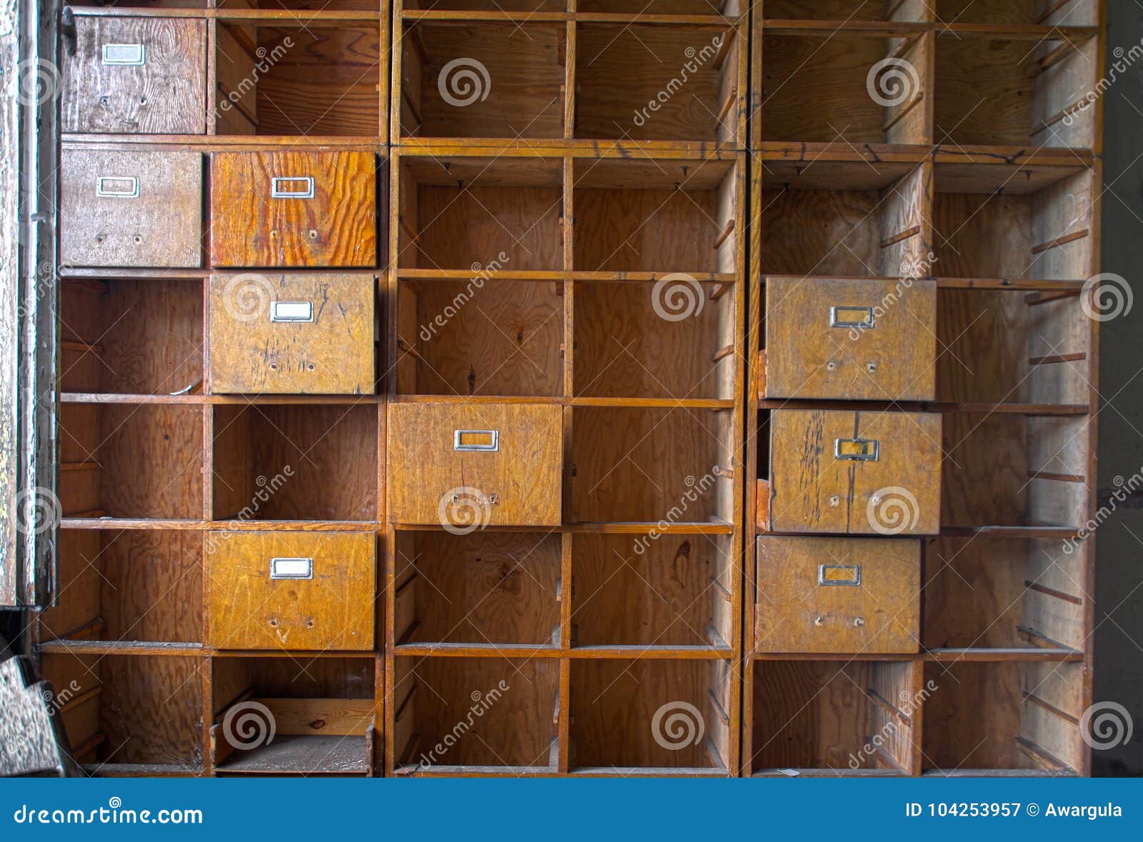 Old Office Cabinet Stock Image Image Of Filing Drawer 104253957