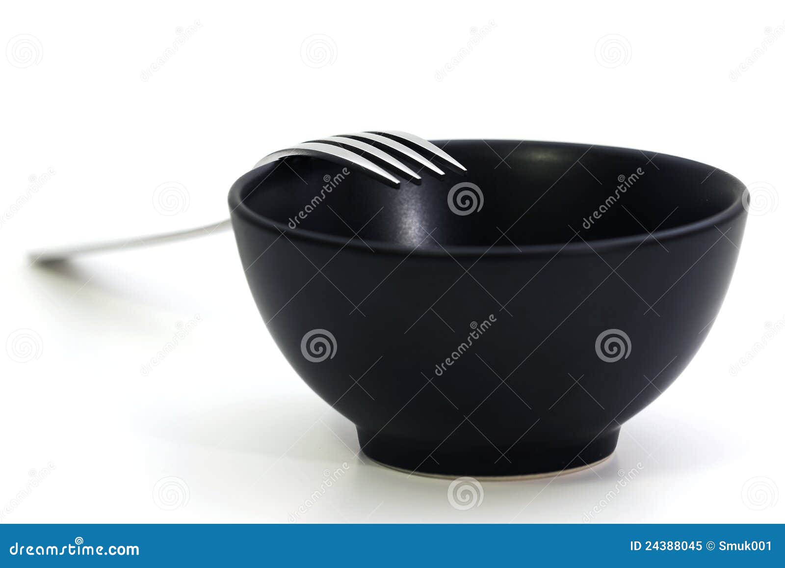 Fork & bowl stock image. Image of meal, formal, silver 24388045