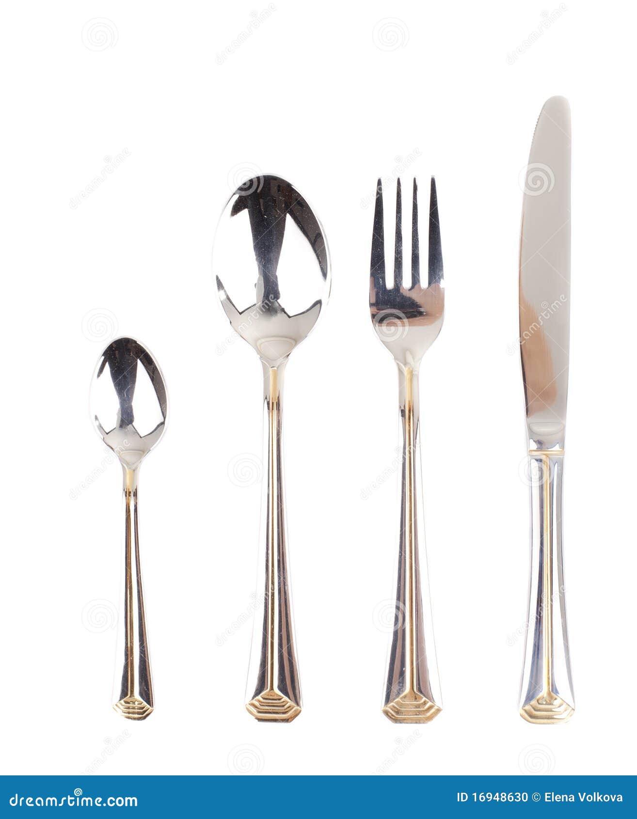 Fork, Knife and Spoon stock photo. Image of blade, restaurant 16948630