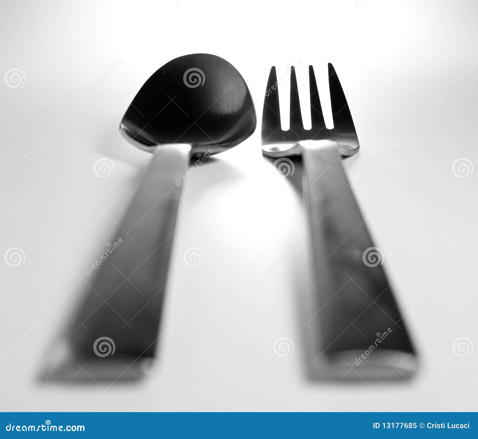Fork and spoon stock image. Image of kitchen, dinner - 13177685