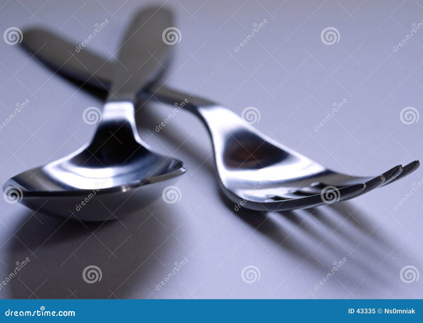 Fork and Spoon stock image. Image of diner, restaurant, spoon 43335