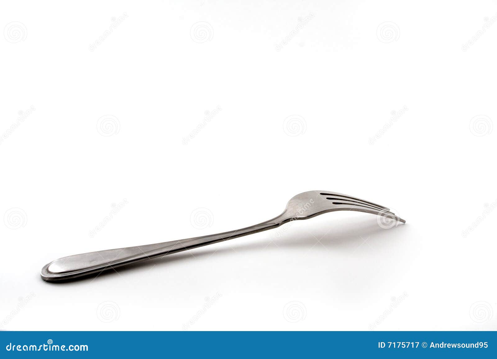 Fork on white stock image. Image of lone, kitchen, setting - 7175717