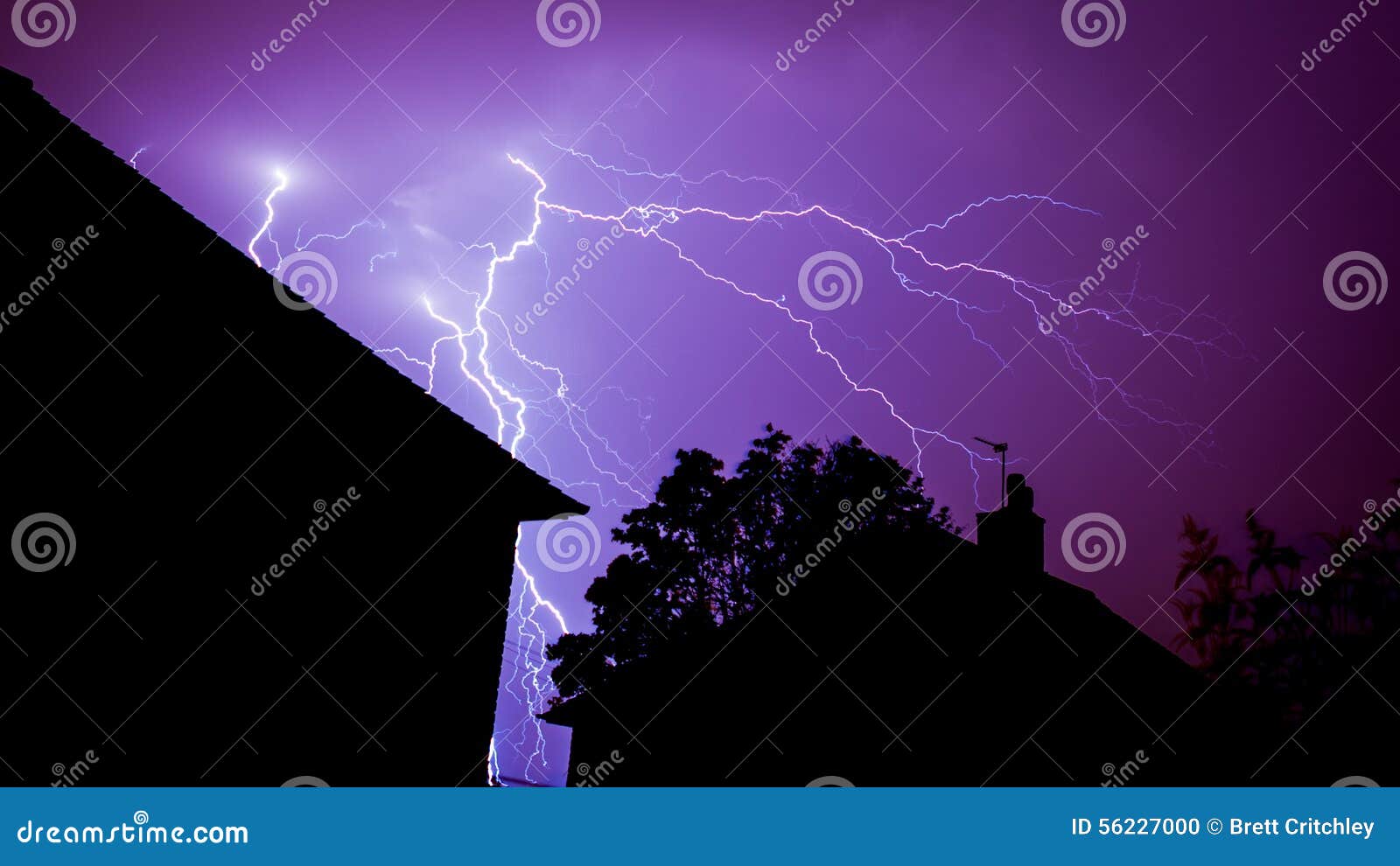 forked lightning strike