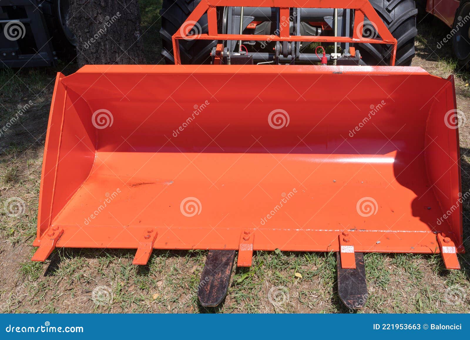 Forklift Bucket Attachment stock image. Image of device 221953663
