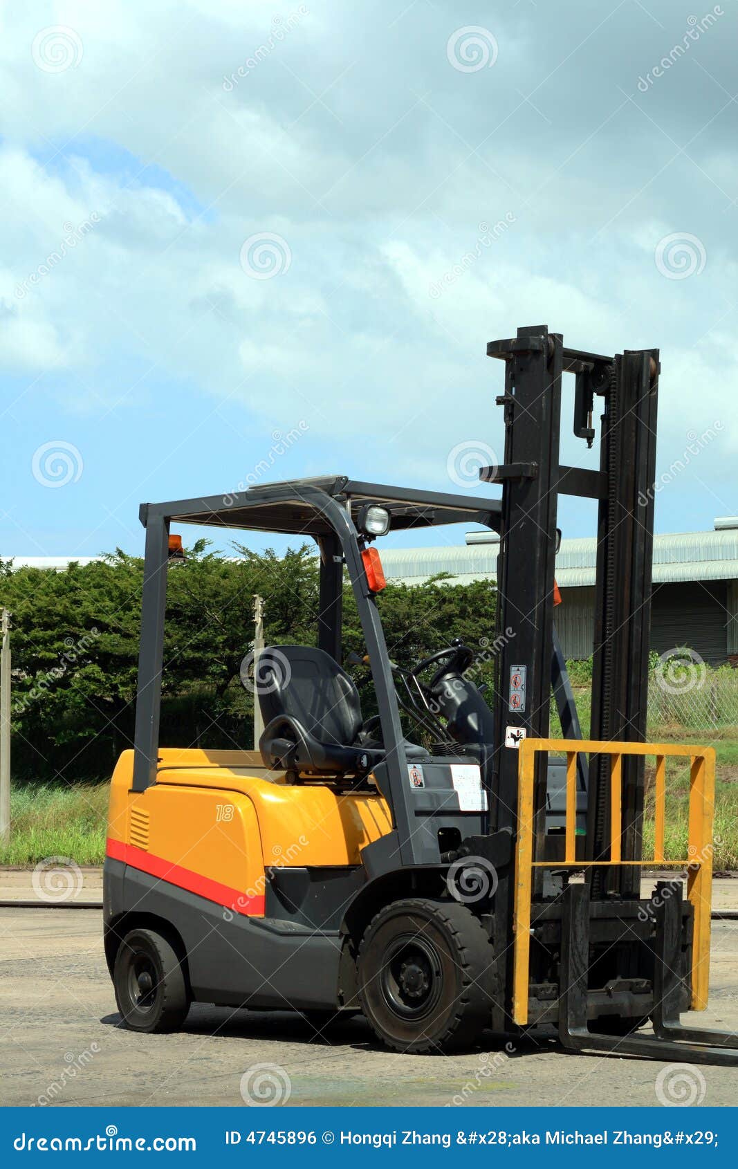Forklift vehicle stock photo. Image of industry, handling 4745896