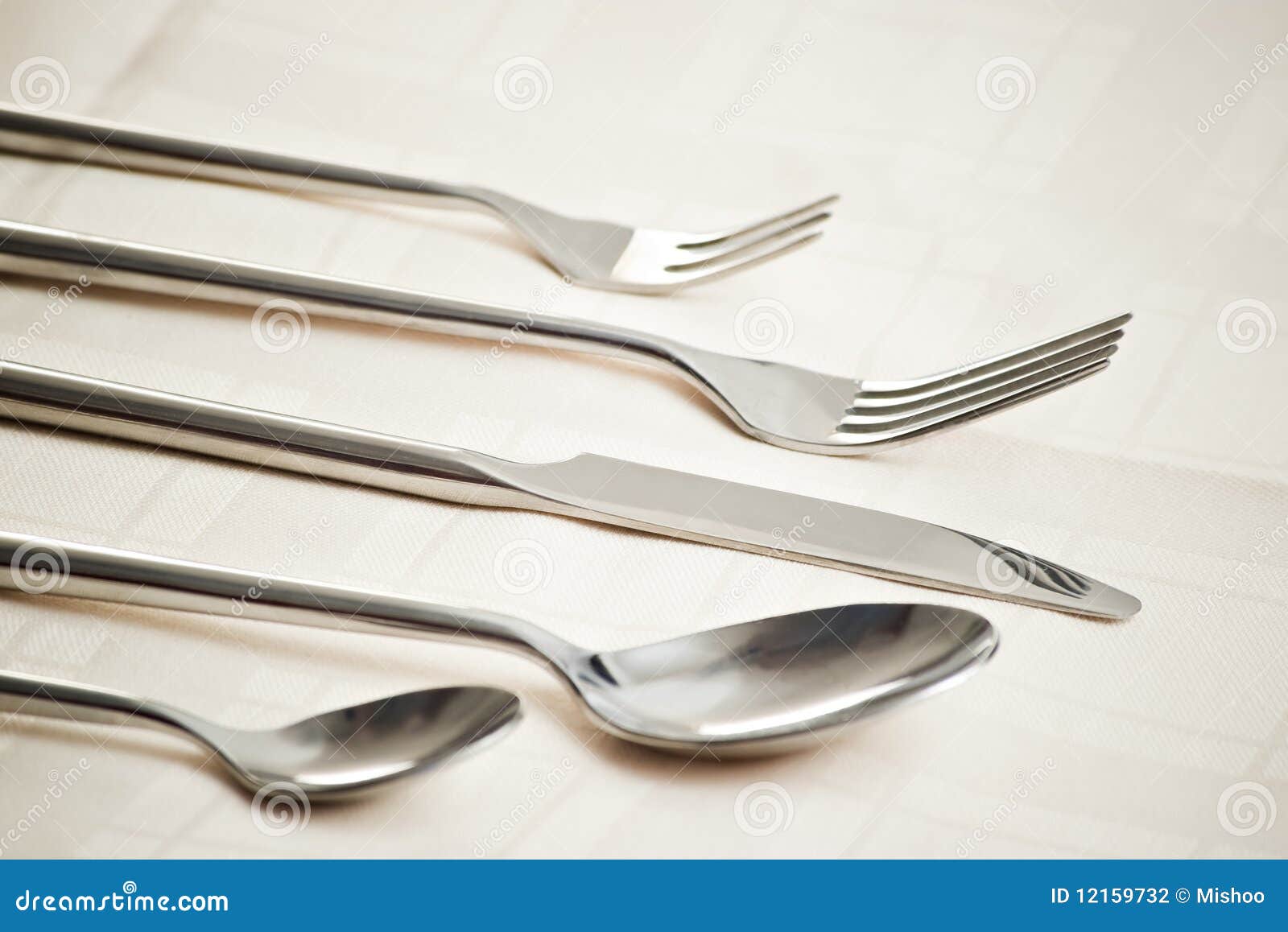 Forks knife spoons stock photo. Image of restaurant, tableware 12159732