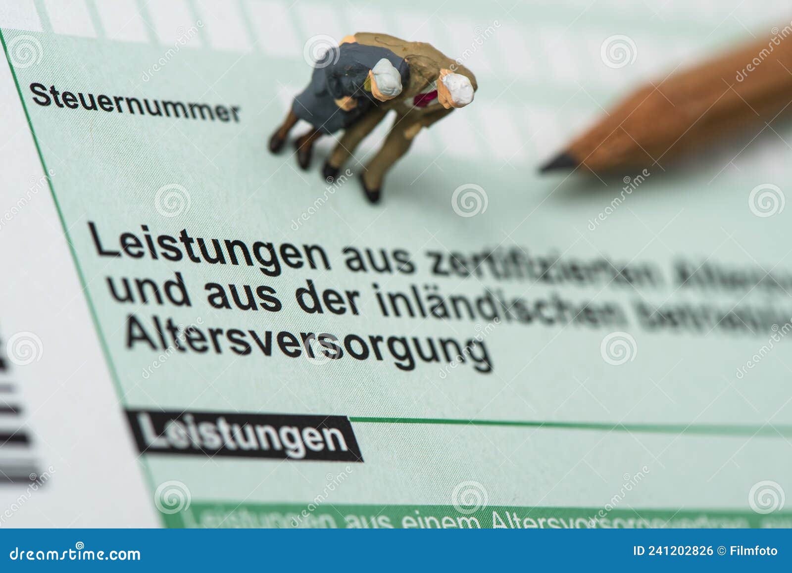 Form for the Tax Return To the German Tax Office Editorial Photo