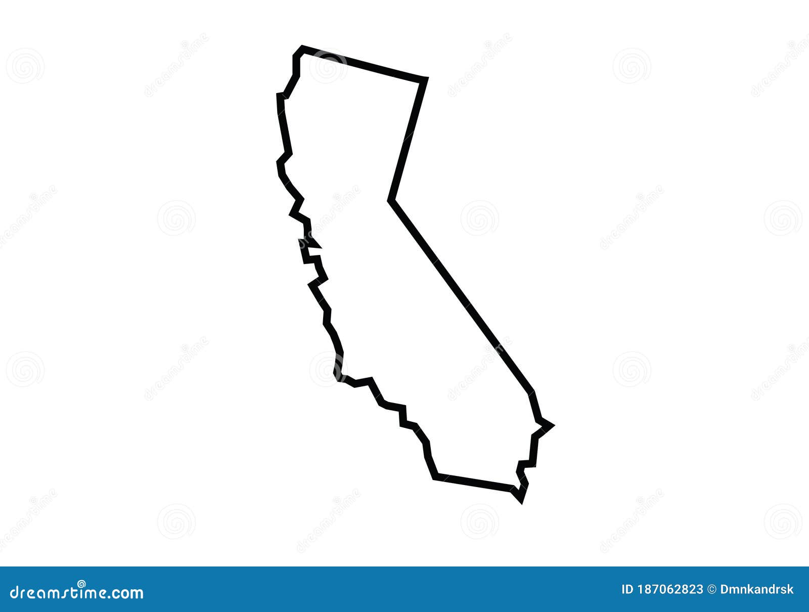 Mapa De California Para Colorear