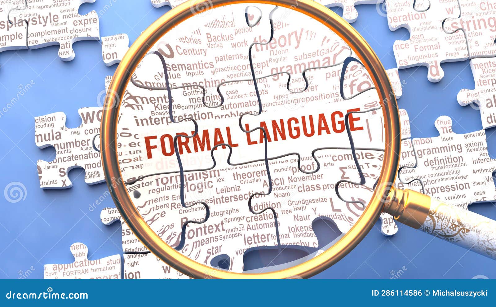Formal Language and Related Ideas on a Puzzle Pieces. a Metaphor