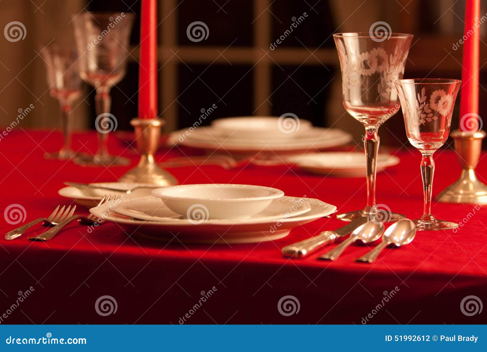 Formal Restaurant Table Setting Stock Photo Image of glass, fine