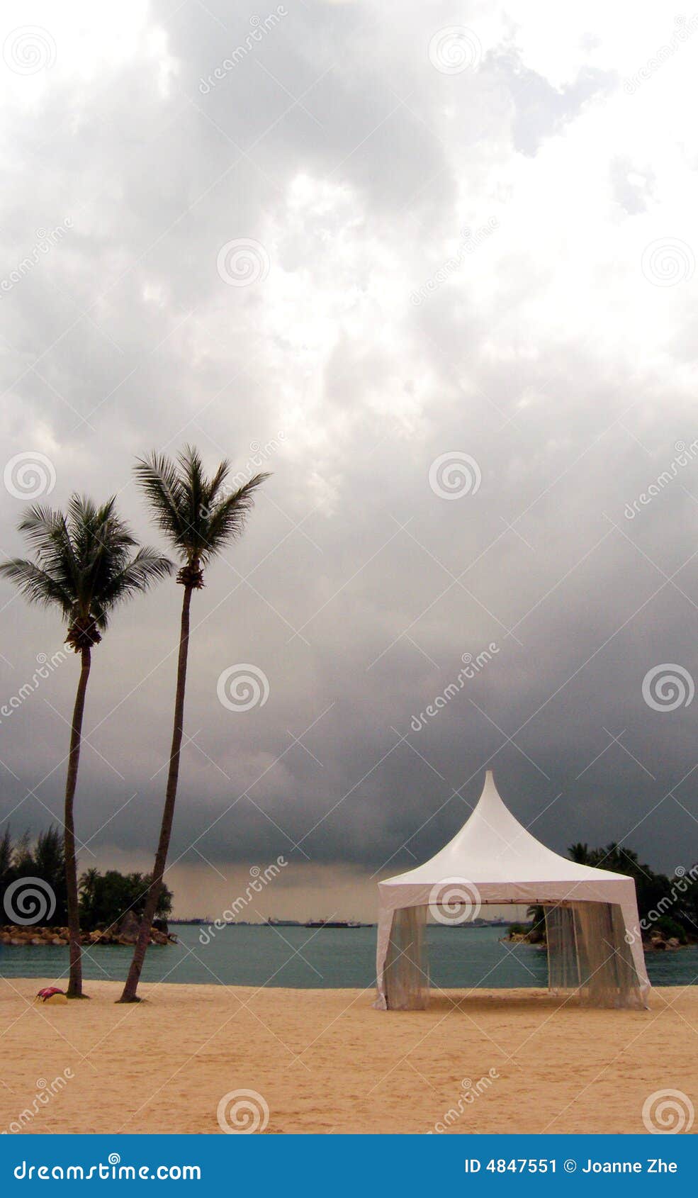 formal tent on beach