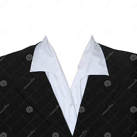 Formal Wear for Women. Black Suit with White Blouse Stock Image - Image ...