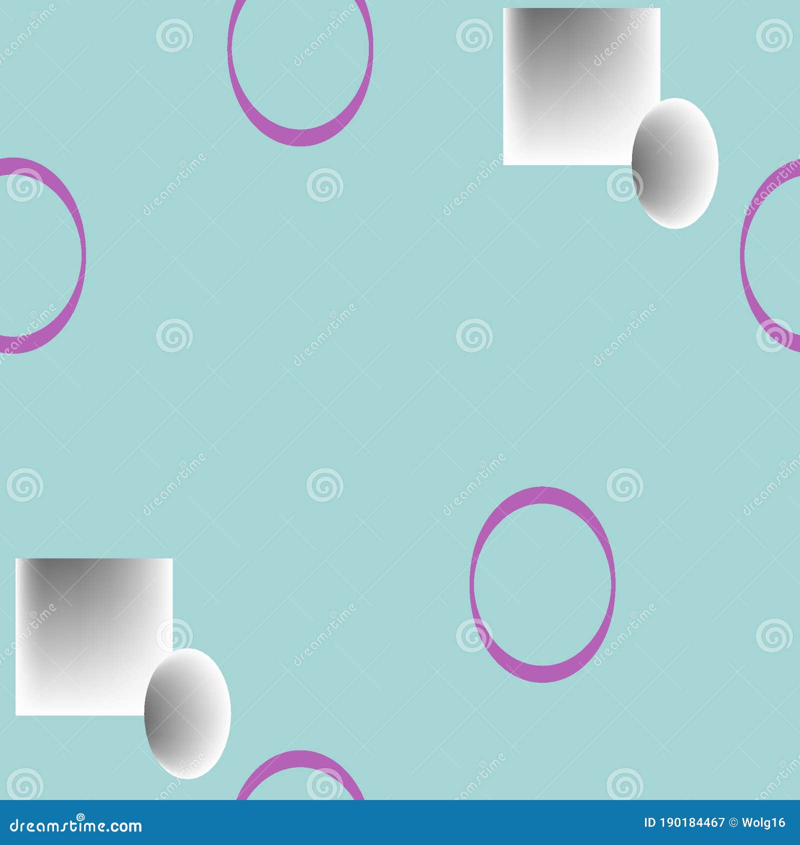 Formas Geométricas Volumétricas En Un Fondo Azul. Patrón Transparente Para  Textiles. Ilustración del Vector - Ilustración de rosa, fondo: 190184467