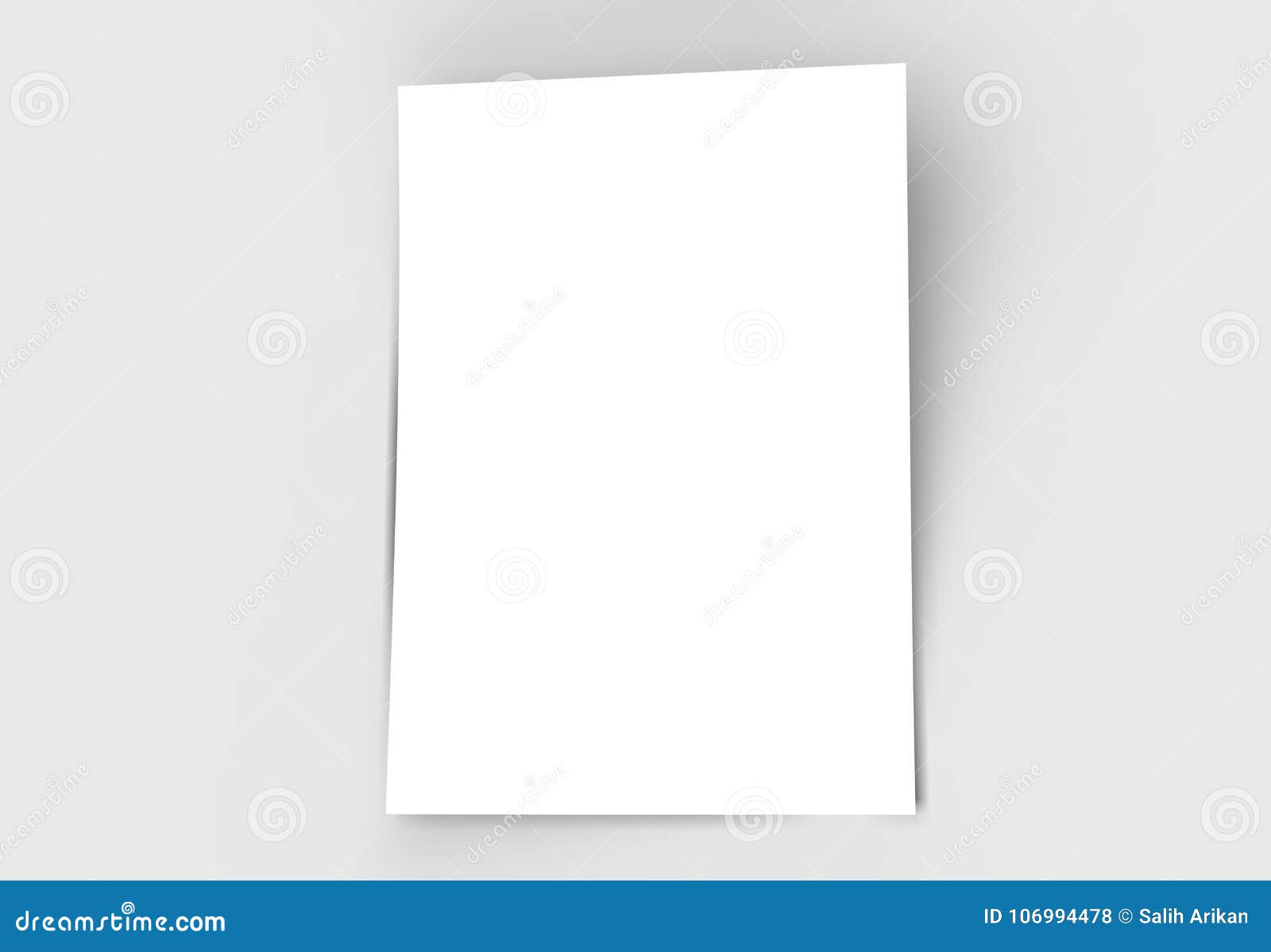 Download A4 Format Empty Paper Note Template White Sheet Paper Mock Up Stock Illustration Illustration Of Mockup Print 106994478 PSD Mockup Templates