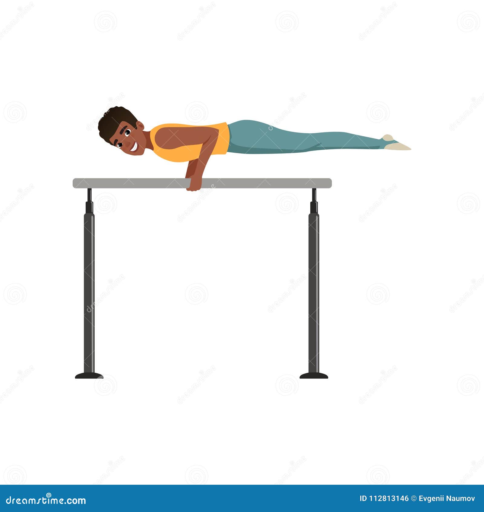 Anneaux De Gymnastique - Matériel De Gymnastique Sportive. Vector