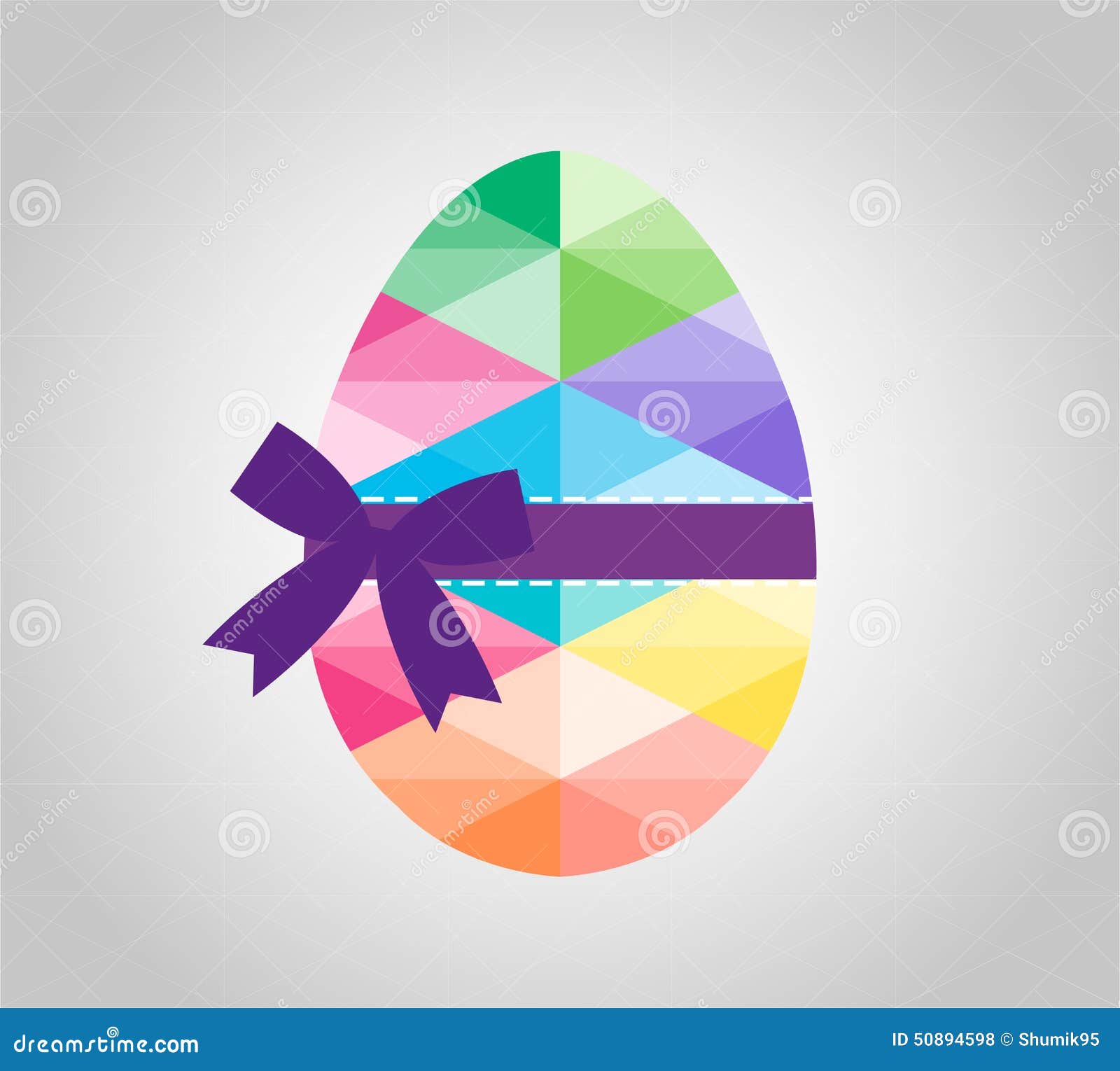 Forme Géométrique D'oeuf Oeuf De Pâques Triangulaire Et Illustration de