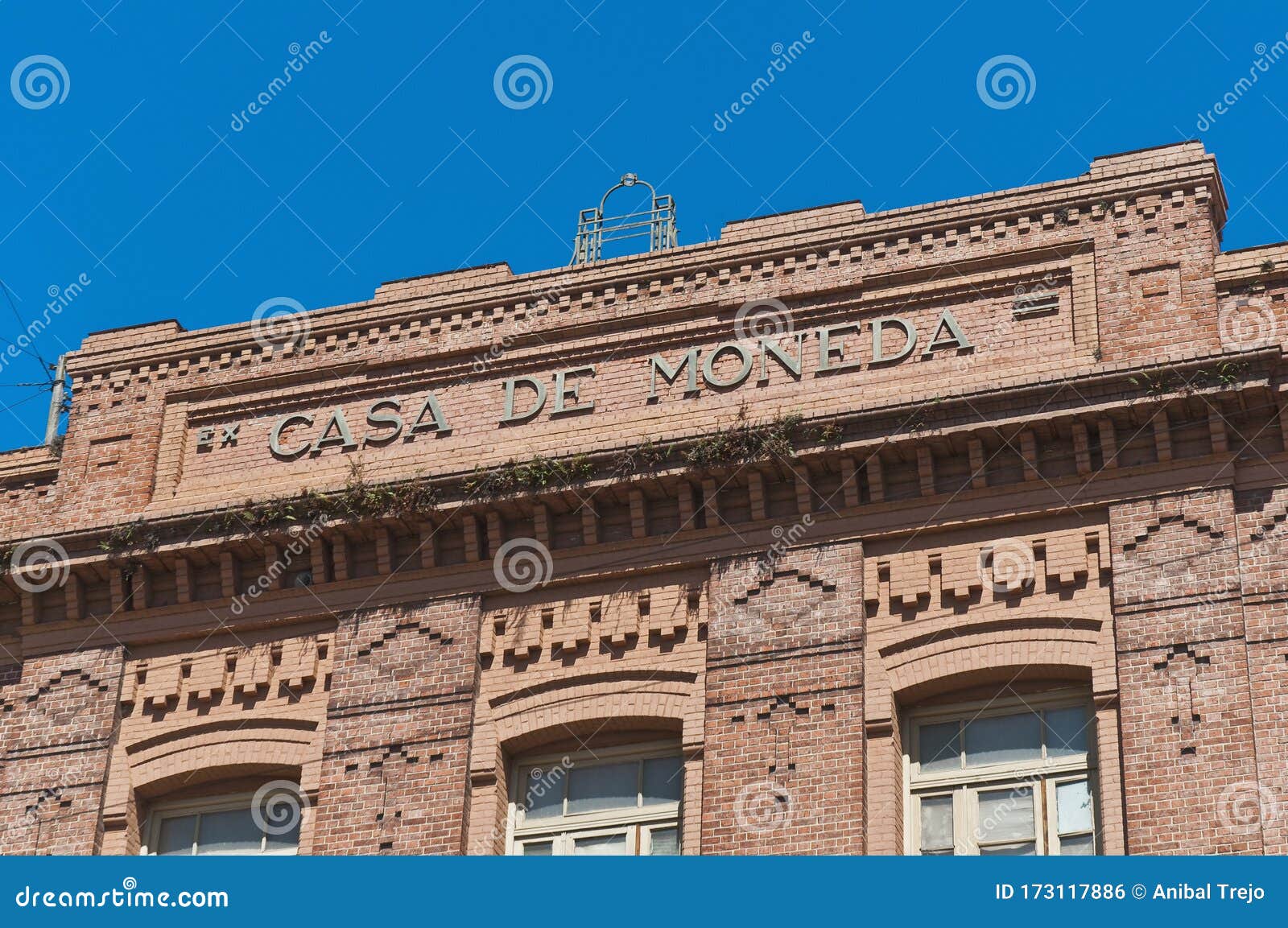 former casa de la moneda facade in buenos aires, argentina