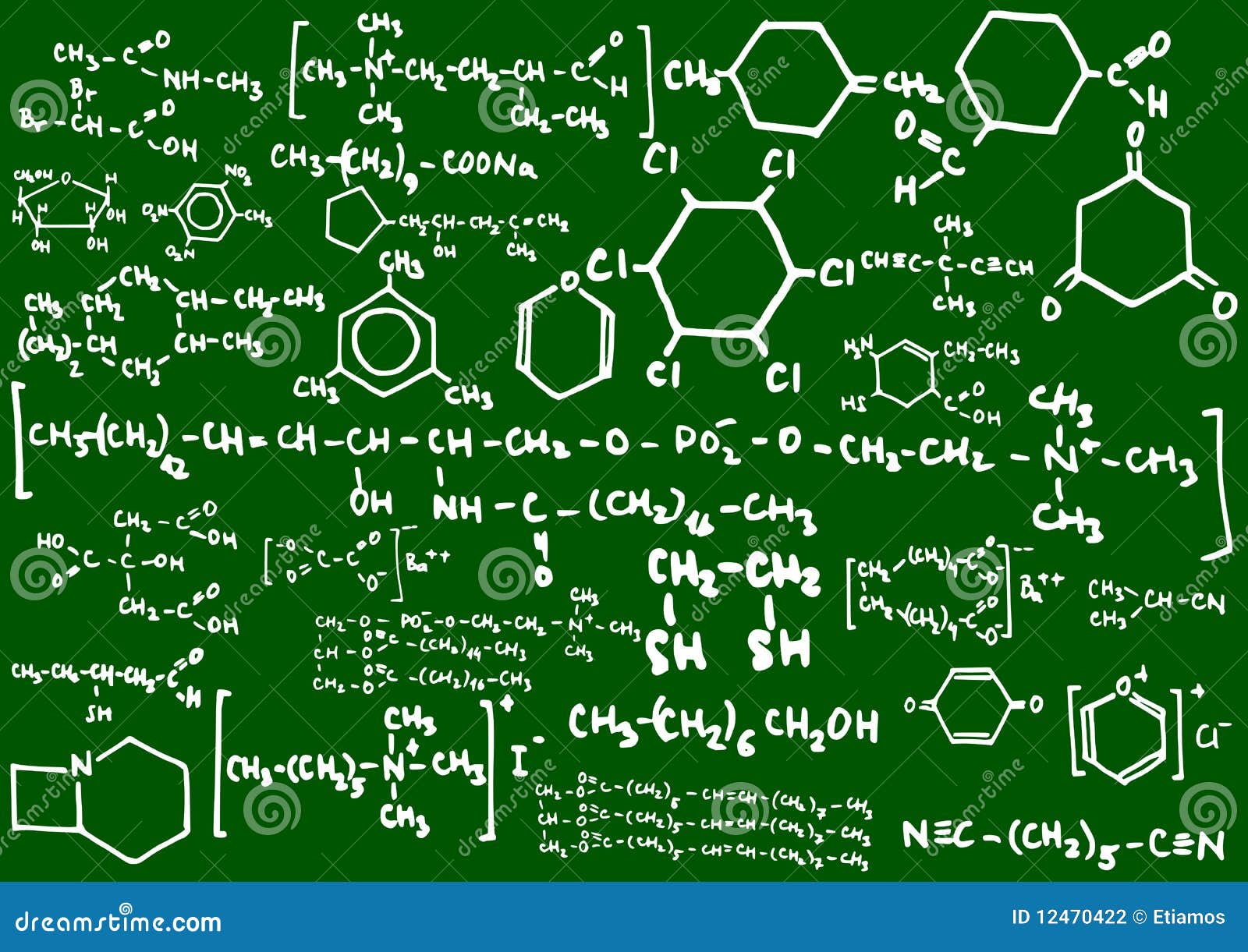 Химия формулы на доске