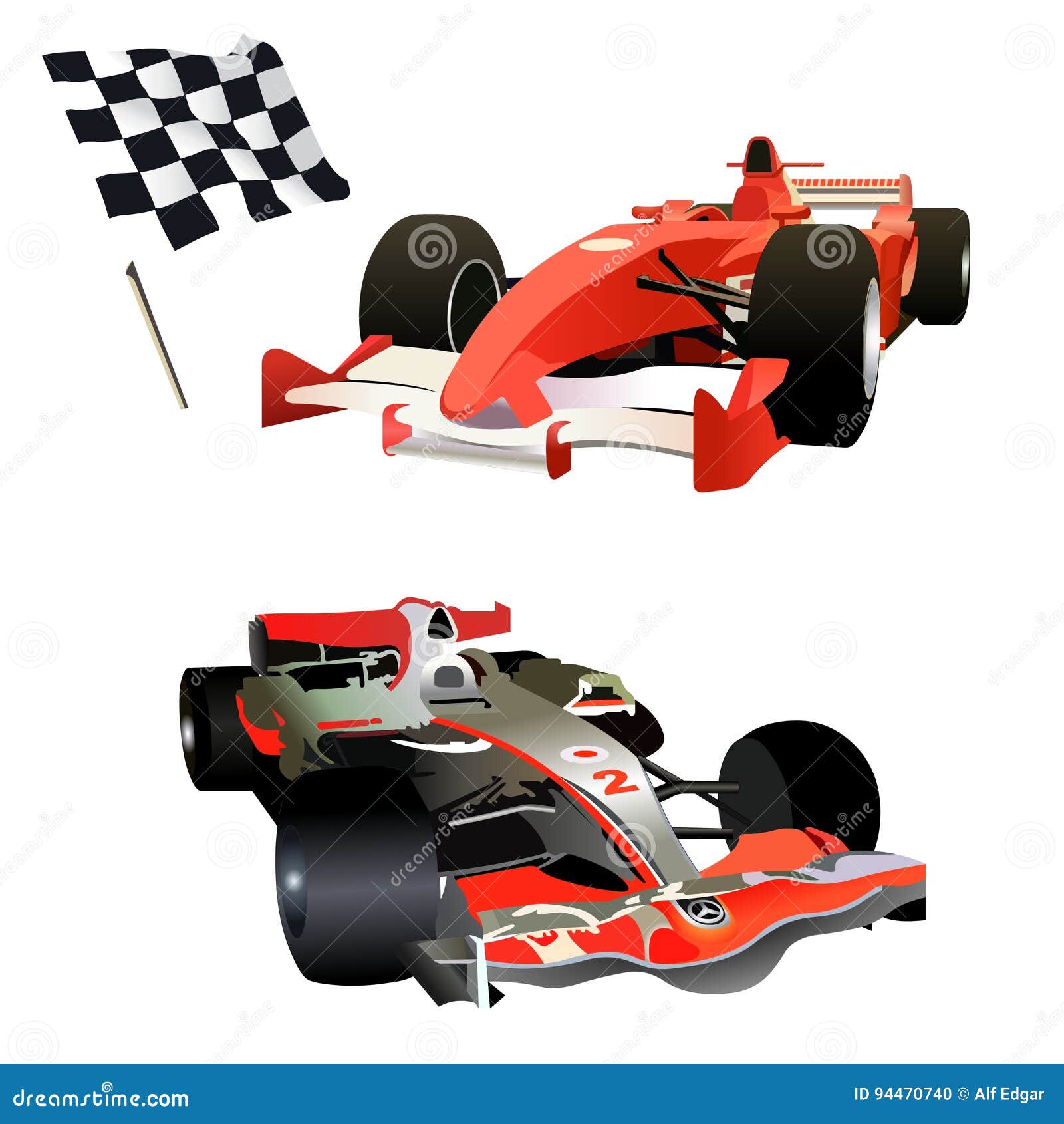 formula one - colored 