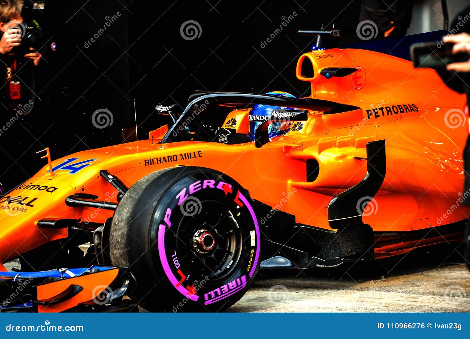 FORMULA ONE TEST DAYS 2018 - FERNANDO ALONSO, MCLAREN RENAULT Editorial Photo - Image of catalunya, action: 110966276