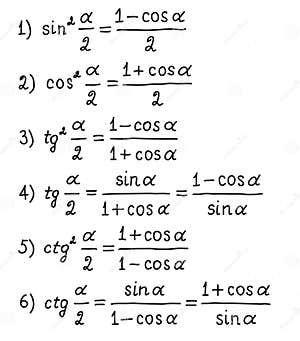 Basic Trigonometric Formulas