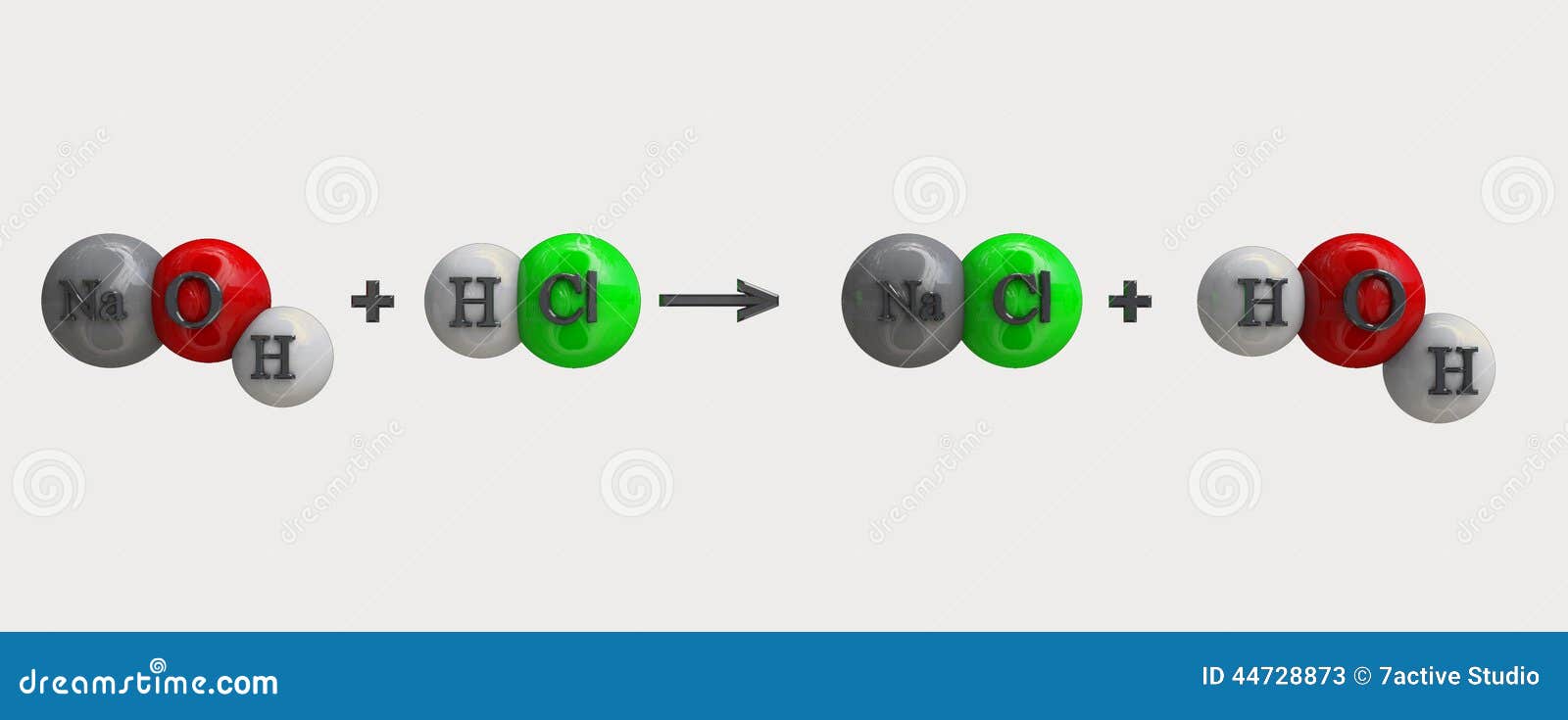 Formule de NaOH illustration stock. Illustration du chlore - 44728873