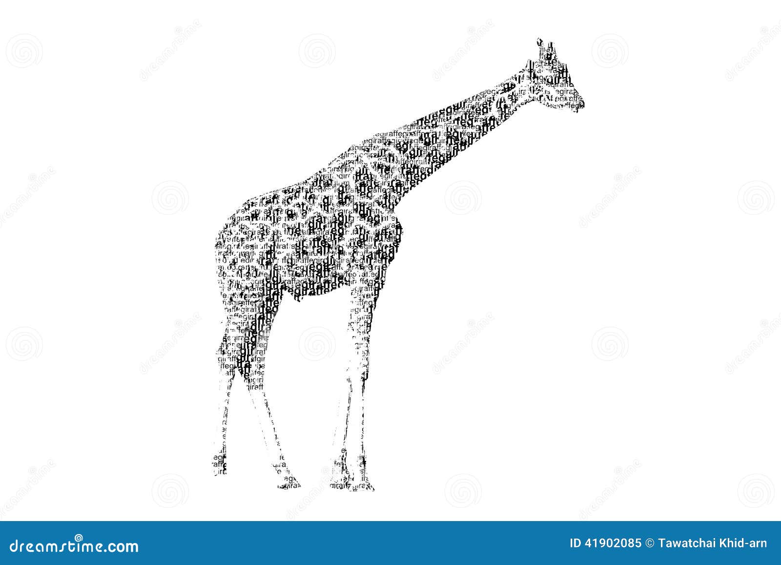 Formułuje żyrafy mieszającej być postacią żyrafa, z typografii stylem. Formułuje żyrafy mieszającej być postacią żyrafa na białym tle, z typografia stylem, odizolowywającym