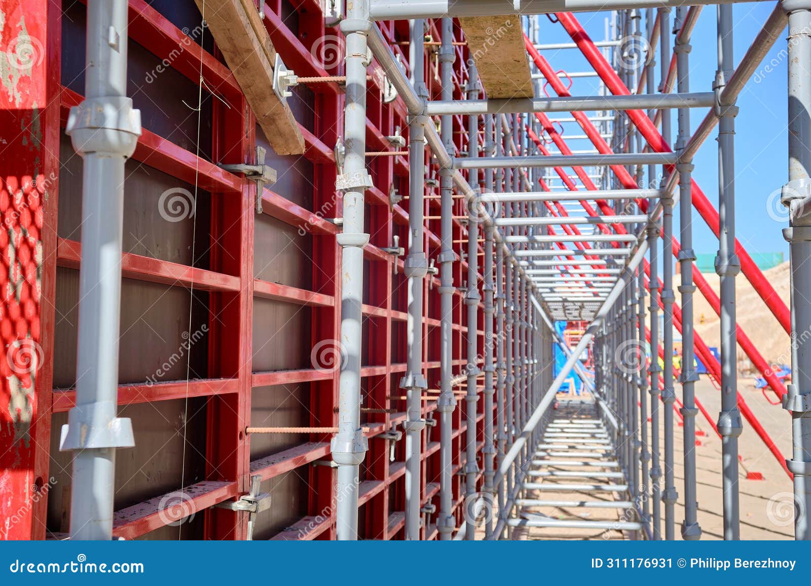 formwork of reinforced concrete walls