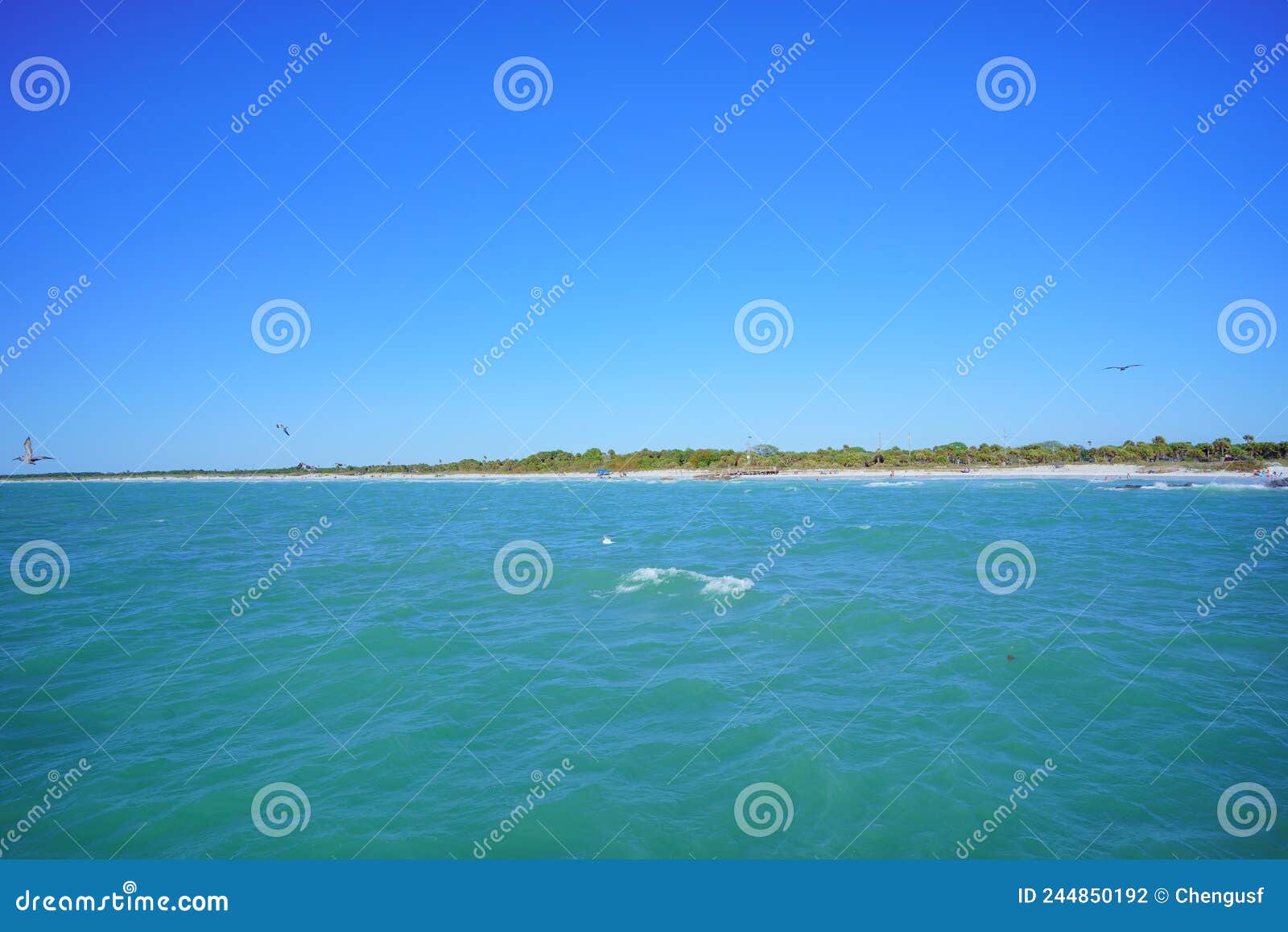 Fort De Soto Beach In St Petersburg In Florida USA Stock Photo Image Of Lake Buildings
