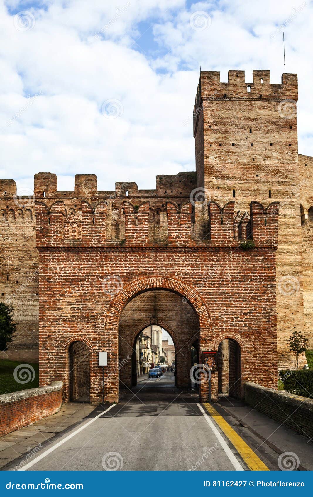 fort gate of walled city cittadella
