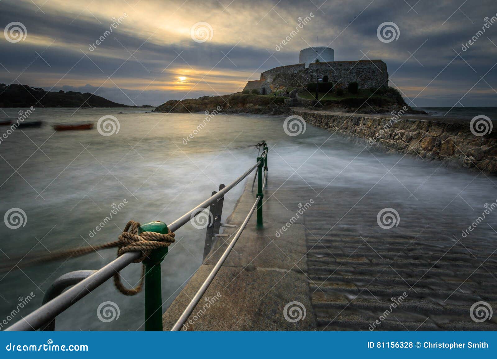 Fort grey Guernsey stock photo. Image of english, defense 81156328