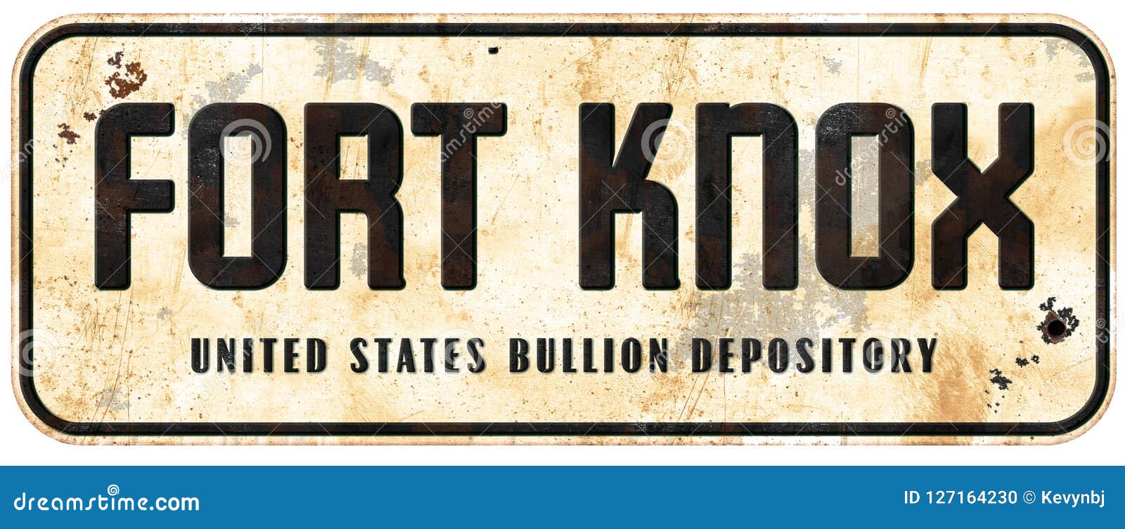 Fort Knox Sign stockfoto. Bild von edemetallbarren, föderativ 127164230