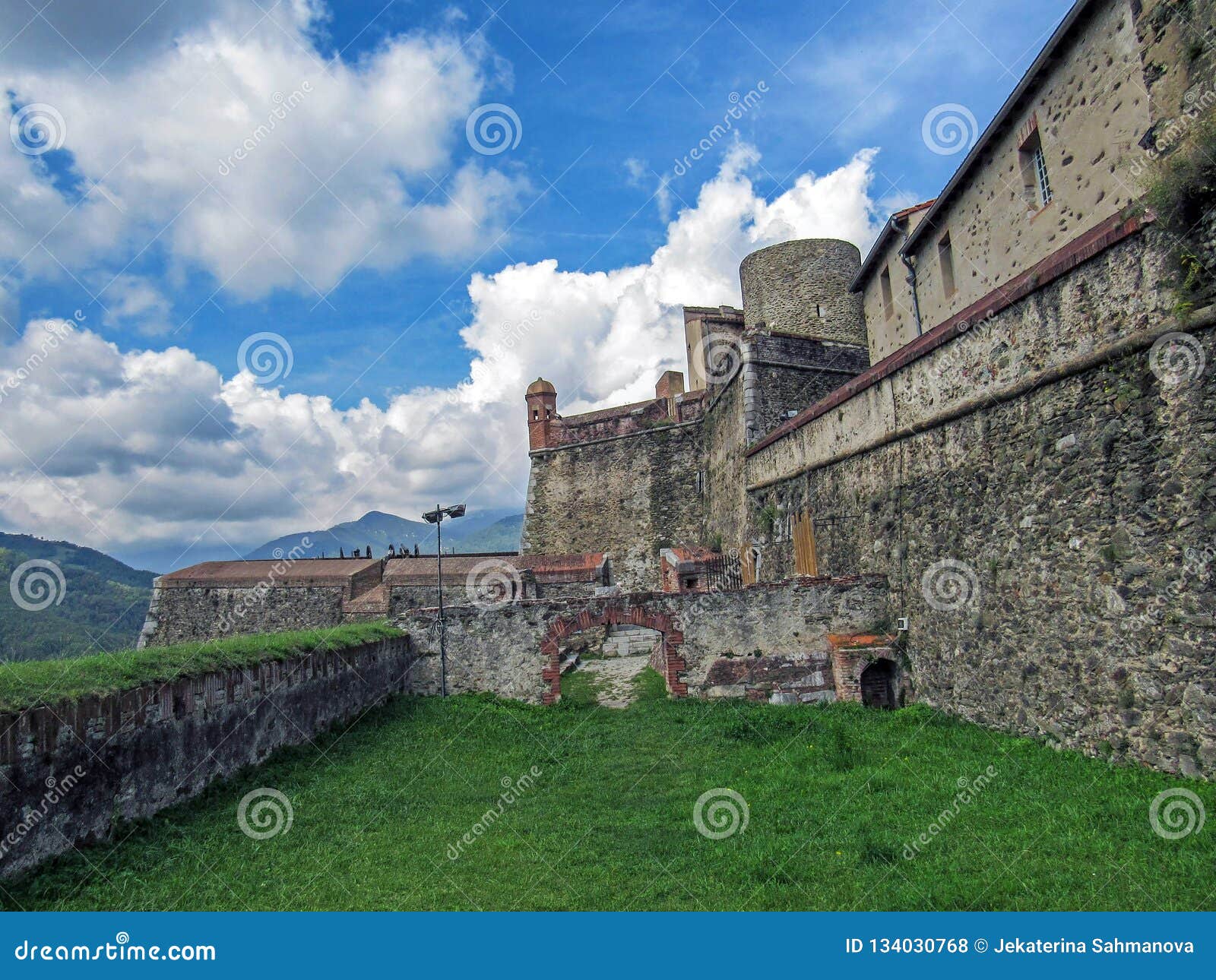 fort lagarde constructed in several stages around an old mediaeval signal tower in prats-de-mollo-la-preste, lagardia, pyrenees-