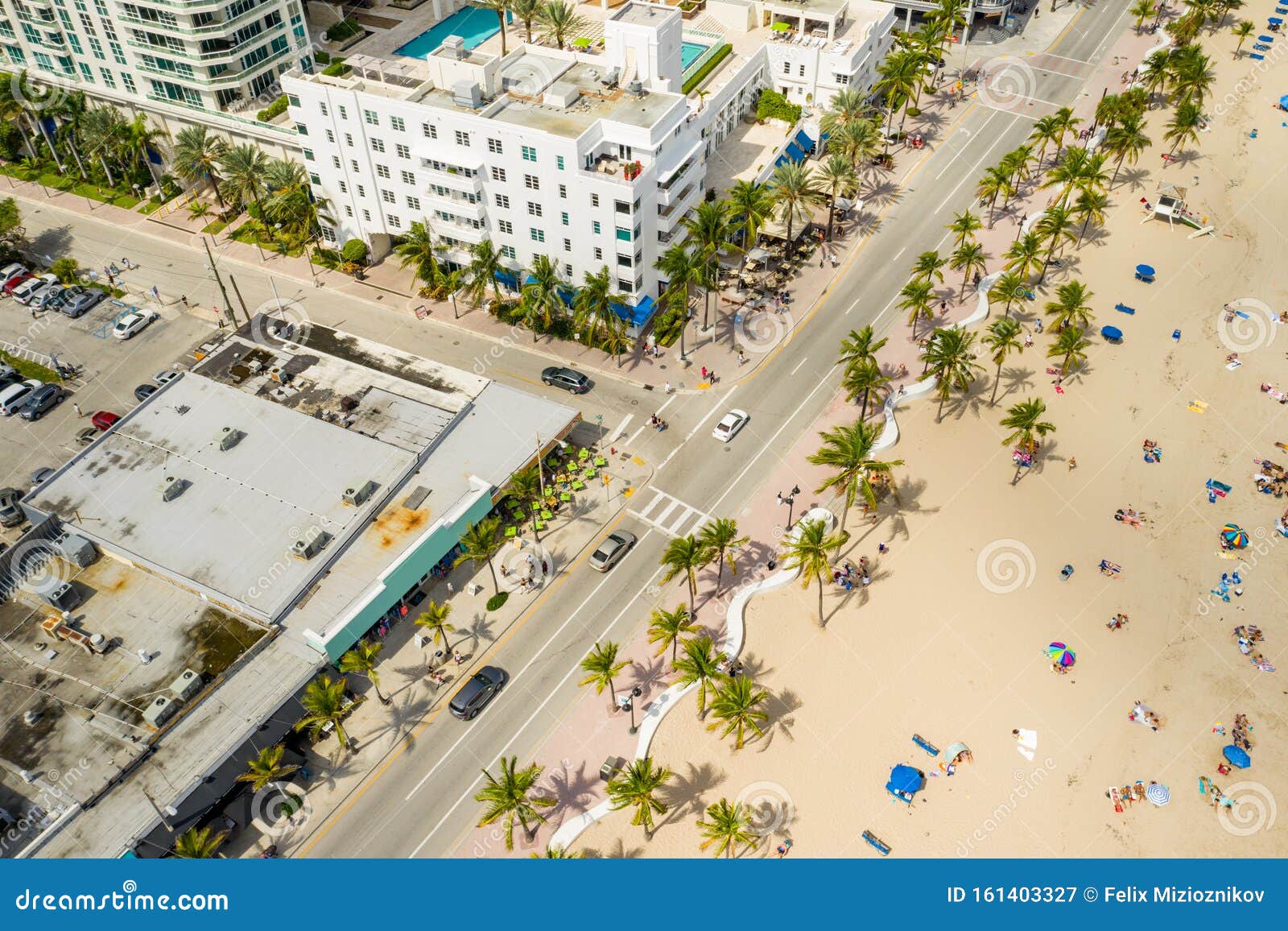 A1A Fort Lauderdale Beach Boulevard Florida Stock Image Image of