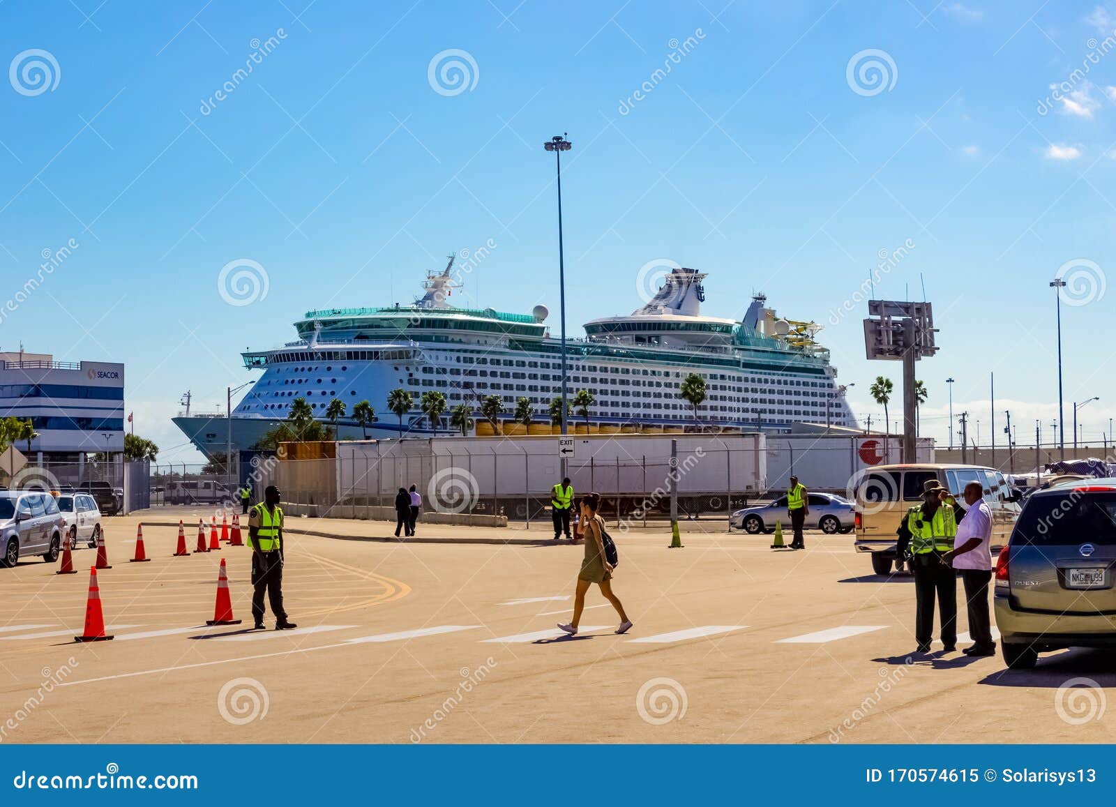 Fort Lauderdale - December 1, 2019: Royal Caribbean Cruise Ship Docked