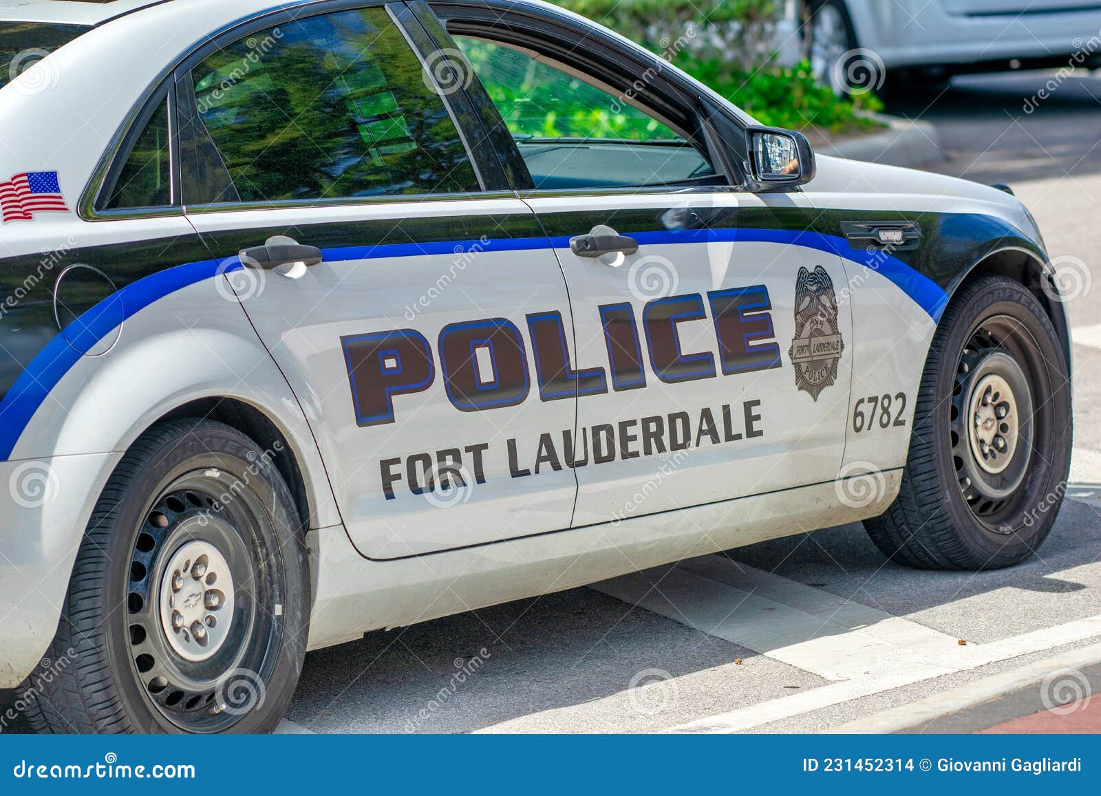 FORT LAUDERDALE, FL - FEBRUARY 29TH, 2016: Fort Lauderdale Police Car