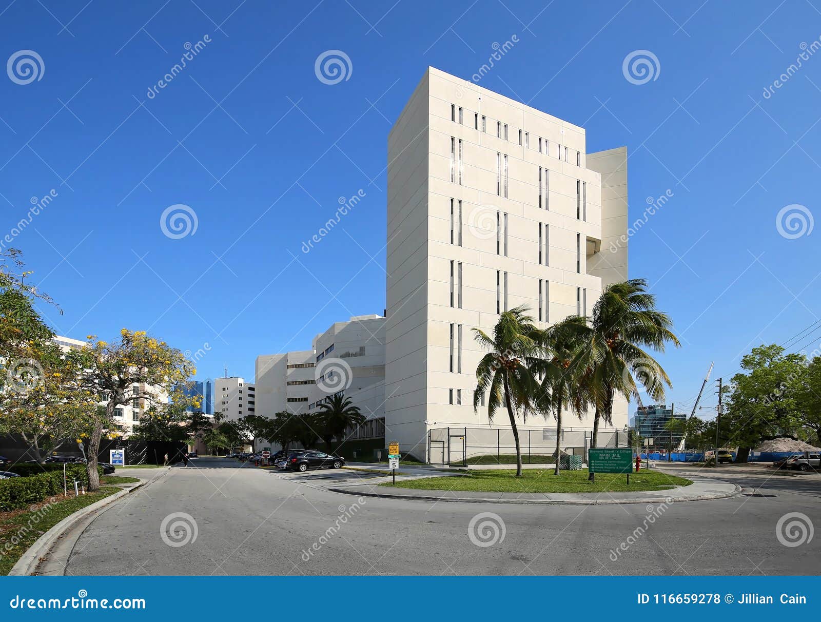 Broward County Main Jail editorial stock photo. Image of fort 116659278