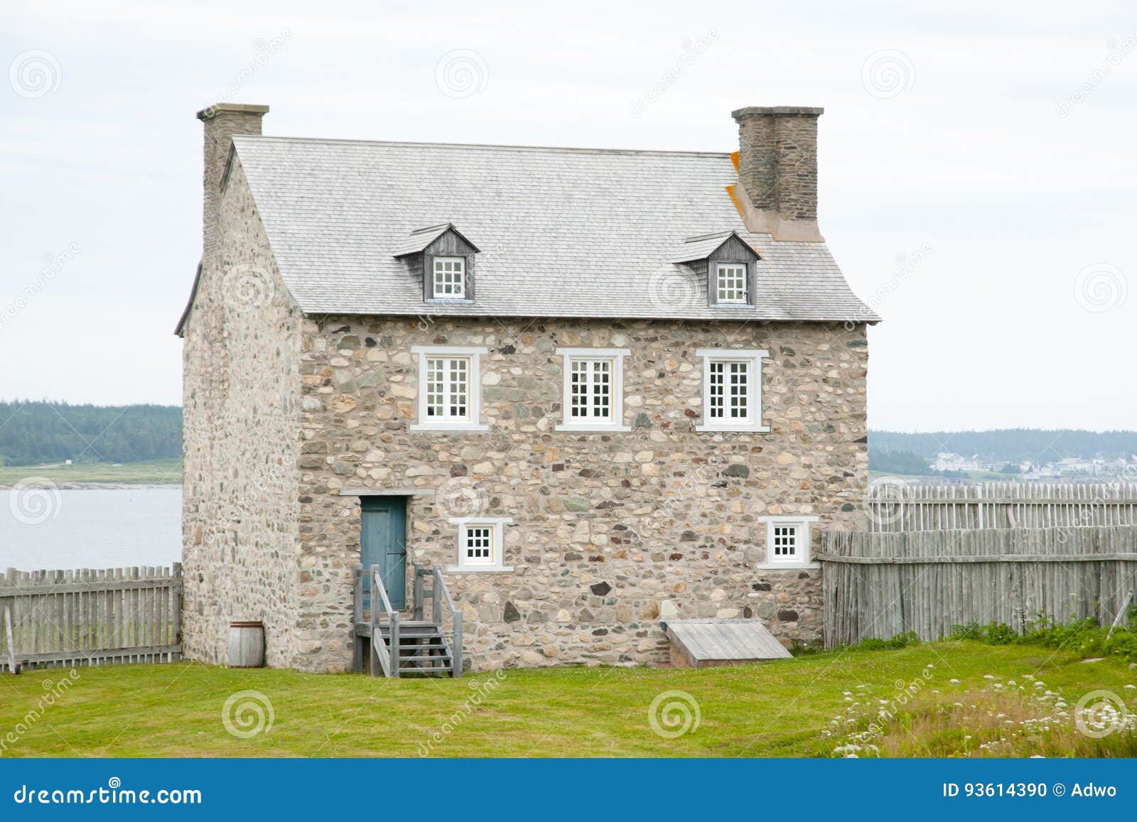 Fort Louisbourg Nova Scotia Canada Stock Photo Image of site