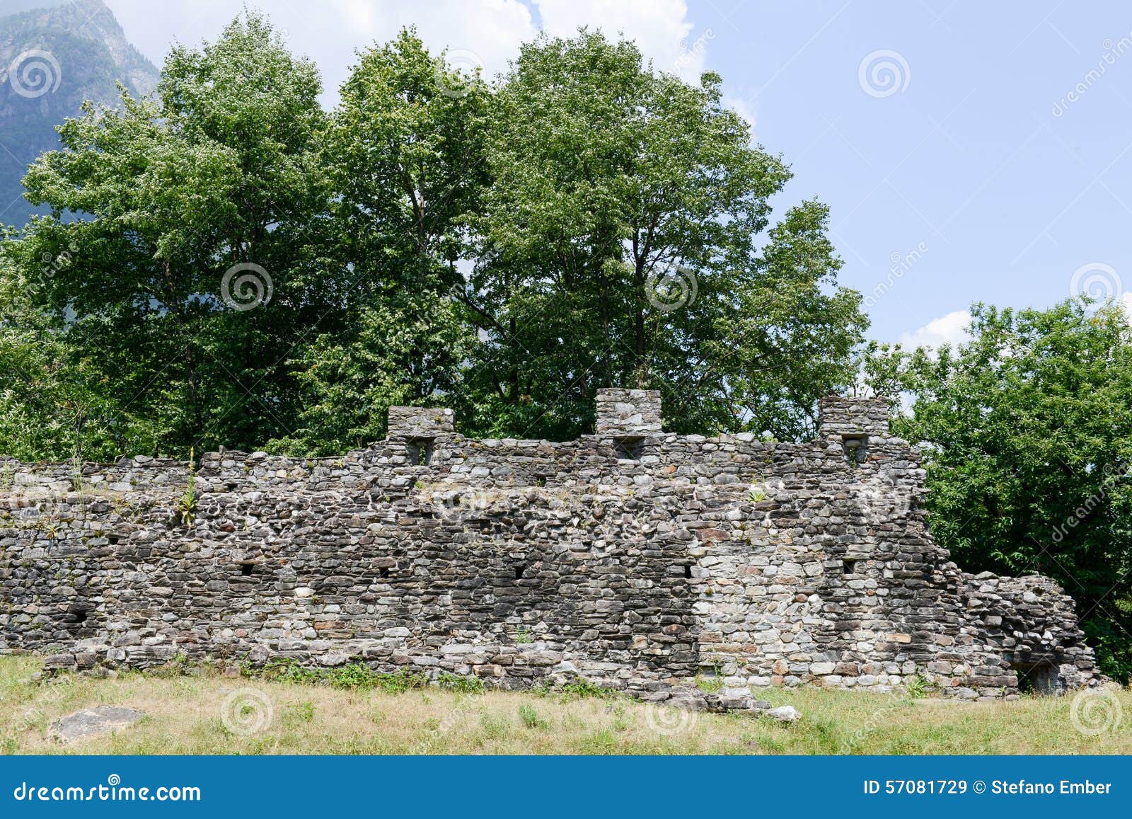 fort of norantola at cama in mesolcina valley