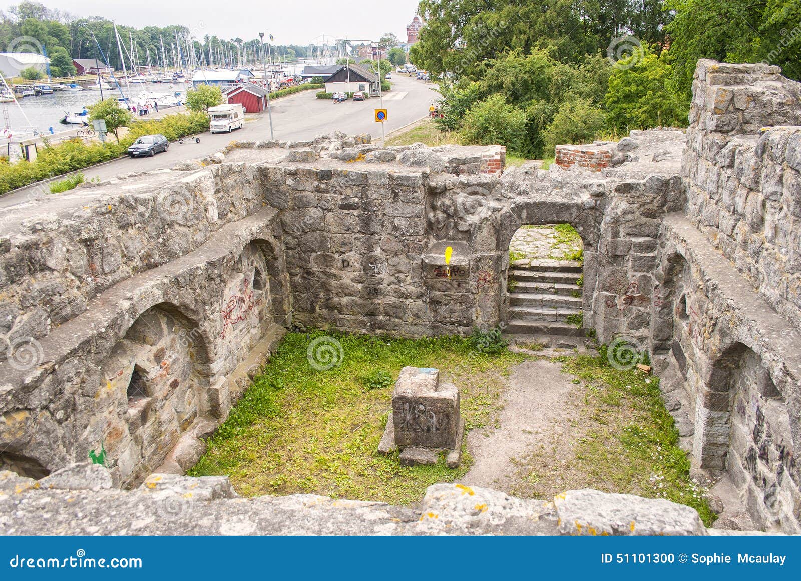 Fort Ruin in Ahus stock photo. Image of attraction, culture 51101300