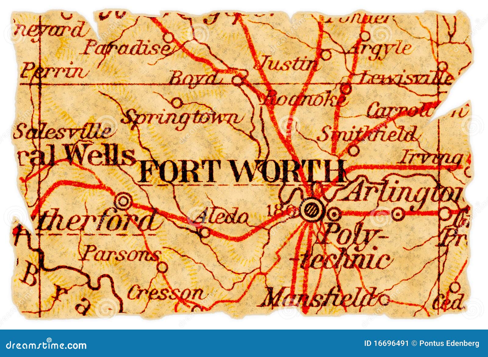 fort worth old map