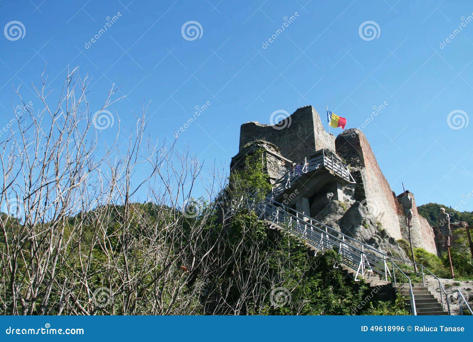 Fortezza di Poienari da Arges, Romania