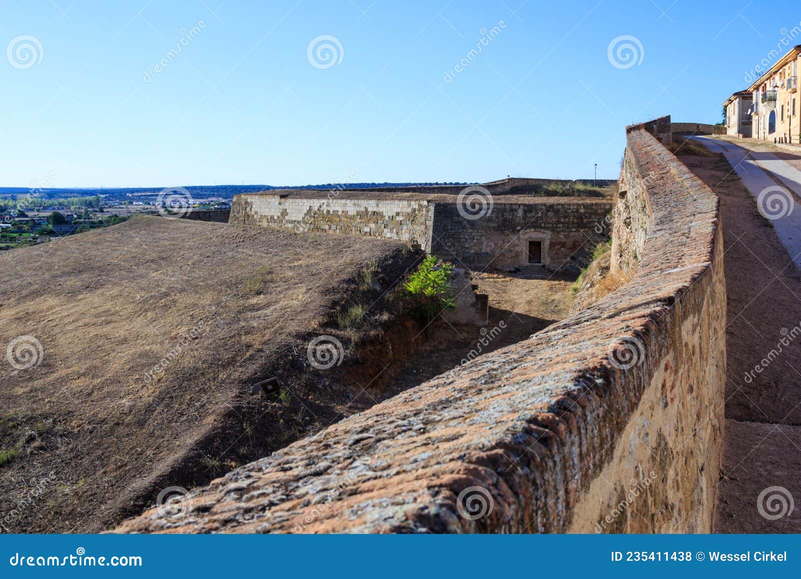 citywall around ciudad rodrigo, spain