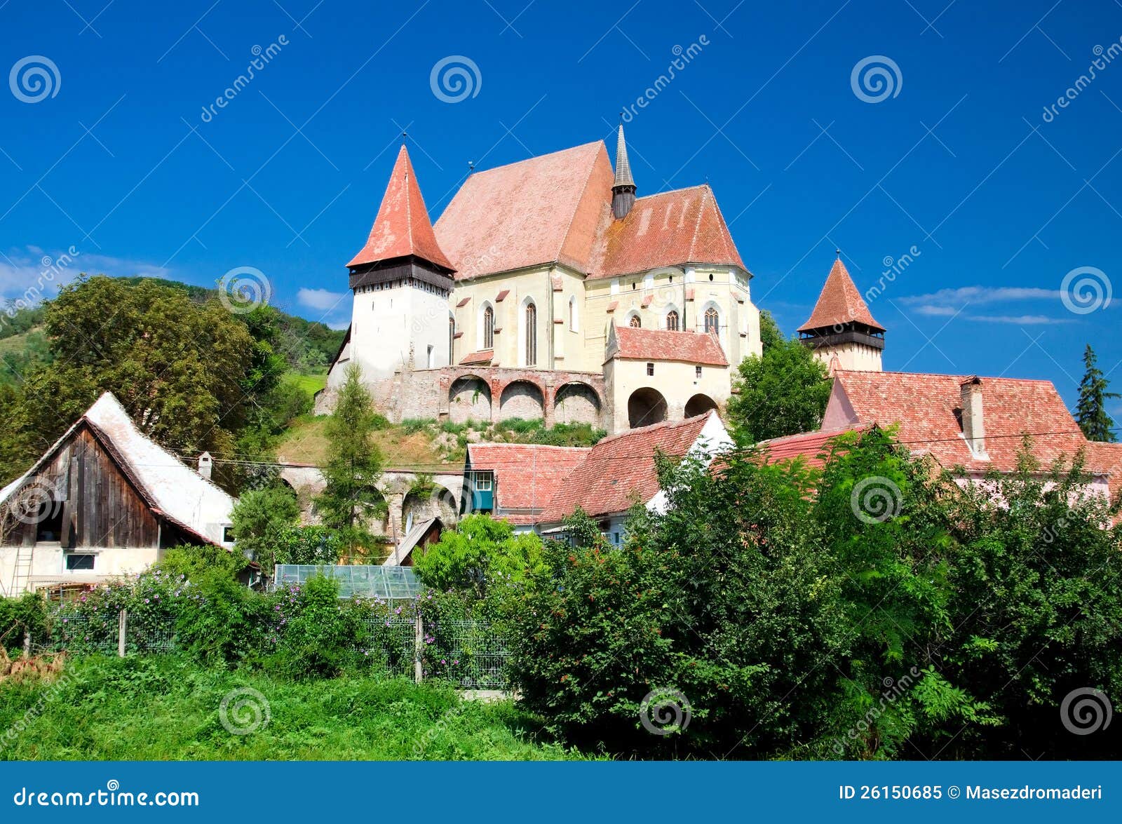 fortified church in biertan, romania